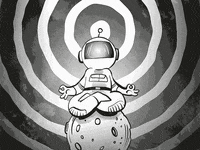 scisarhan trippy space scifi meditation GIF