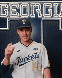 Georgia Tech Baseball GIF by Georgia Tech Yellow Jackets