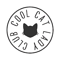 CoolCatLadyClub cat cool cats club Sticker