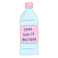 Silvinaa illustration sticker drink water Sticker