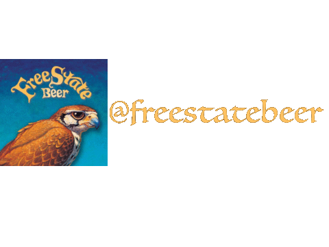 Free State Beer Sticker by Drone Lawrence