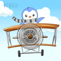 Flying On My Way GIF by Pudgy Penguins