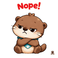 Expression No Sticker by Otto the Otter by GleeSpace