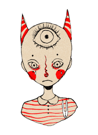 Sad Eyes Sticker