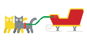 Cat Christmas Sticker