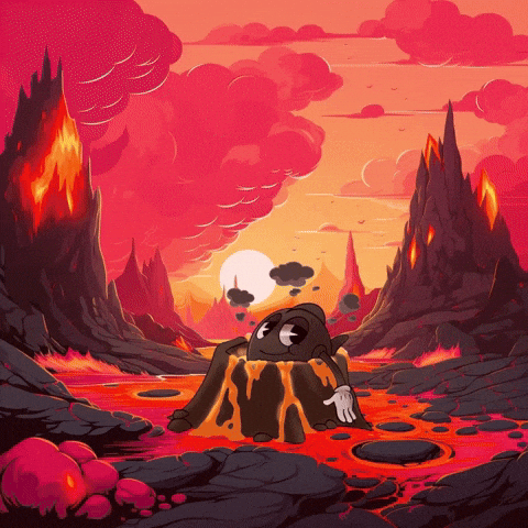 Summer Melting GIF by Oddsturgeon