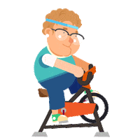 Fitness Spinning Sticker by getbaff