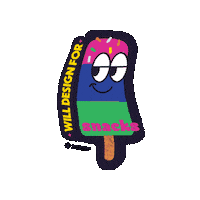 Black_Owl_Design design designer snacks bod Sticker