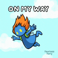 On My Way Falling GIF by VeeFriends