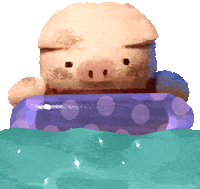 Fun Swimming Sticker by Tonko House