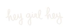 White Line Hey Girl Hey Sticker by Visual Branding Group