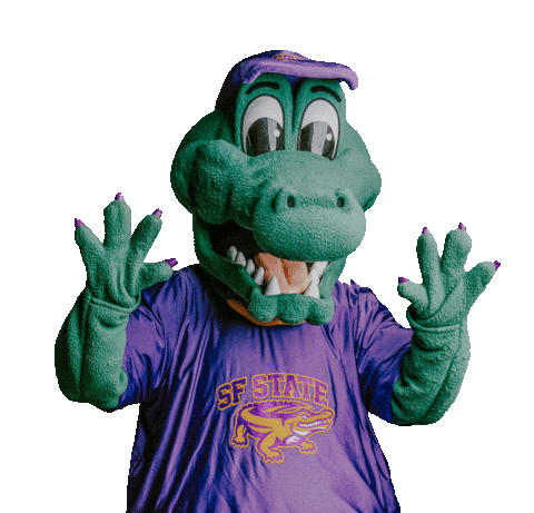 Mascot Alligator Sticker by San Francisco State University