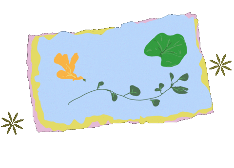 Flowers Leaf Sticker