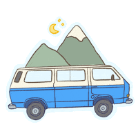 Camping Road Trip Sticker