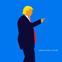 bewegtbild_atelier trump usa cowboy biden GIF