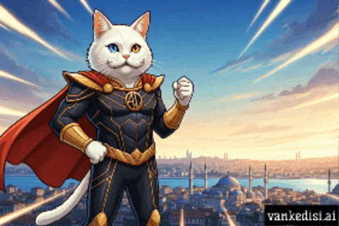 Super Hero Cat GIF by vankedisi