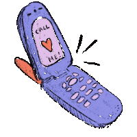 emilylouka vintage phone 2000s call me Sticker