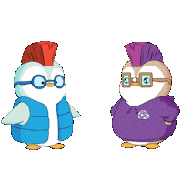 Thinking Wondering Sticker by Pudgy Penguins