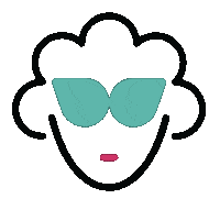 Rainbow Face Sticker by YourMom