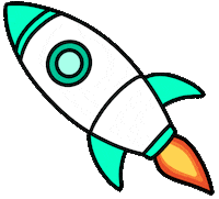 Rocket Spaceship Sticker
