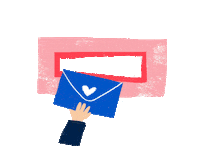 Heart Love Sticker by Moonpig UK