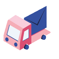 Delivery Truck Sticker by Moonpig UK