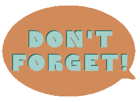 Dont Forget Sticker by Jungalow®