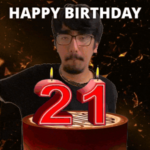 21St Birthday GIF