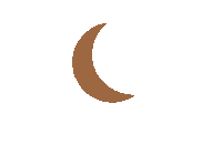 lilydlin rainbow moon plant decor Sticker