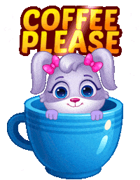 Coffee Break Sticker by Lucas and Friends by RV AppStudios