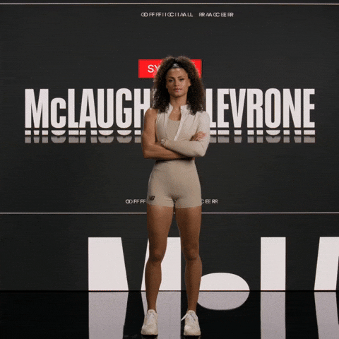 Track And Field Shrug GIF by Grand Slam Track