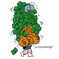 Money Sticker by EclipseDesignCo