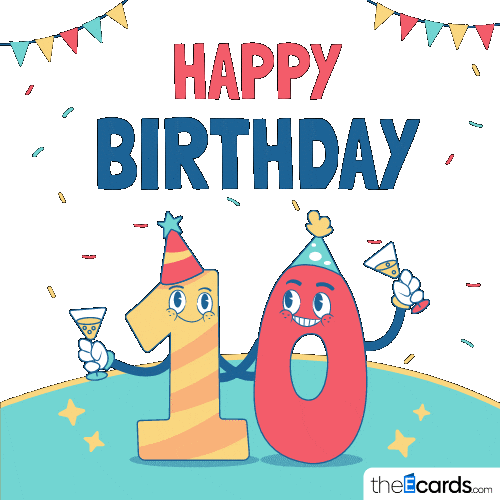 Happy Birthday Sticker by TheEcards.com