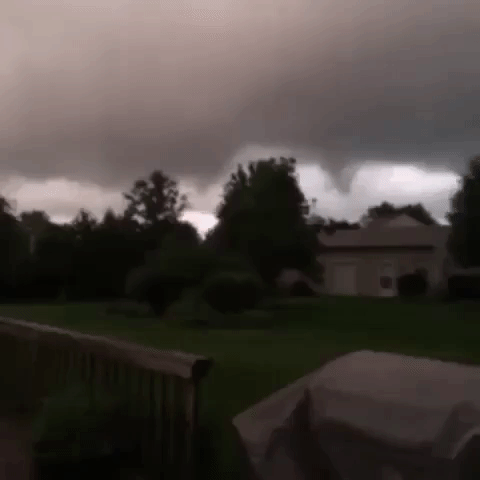 Double Funnel Clouds Form Over Northern Illinois