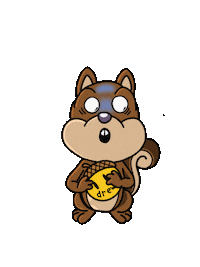 Angry Squirrel Sticker by Drew House