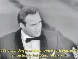 marlon brando acceptance speech GIF by The Academy Awards