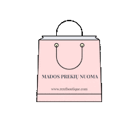 RentBoutique pink shopping bag rentboutique Sticker