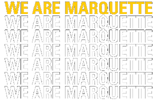 we are marquette Sticker by Marquette Athletics