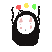 Ecstacyx yay oh studioghibli noface Sticker