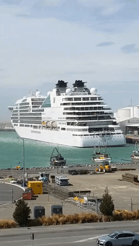 Cruise Ship Collides With Vessel in Timaru Port