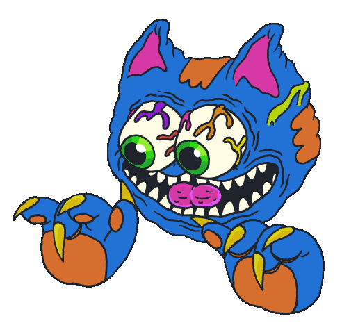 Cat Wtf Sticker by Patrick Passaro
