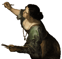 safespacepictures art history artemisia woman artist renaissance painting Sticker