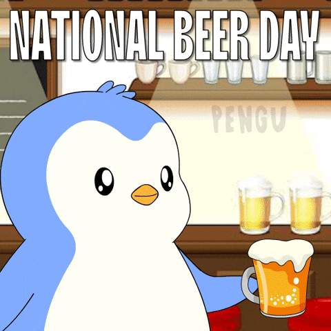 Beer Cheers GIF by Pudgy Penguins