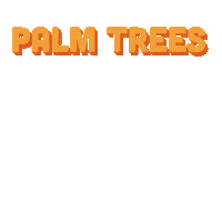 Palm Trees Party Sticker by Malibu Rum