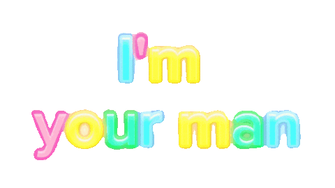 Im Your Man Fun Sticker