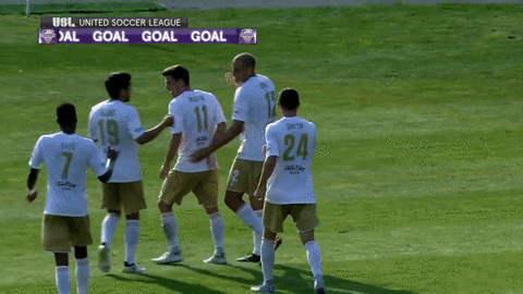 loucityfc giphyupload reaction soccer celebration GIF