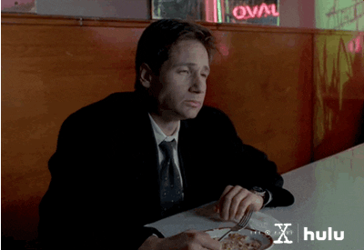 the x files eating GIF by HULU