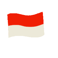 Merah Putih Flag Sticker