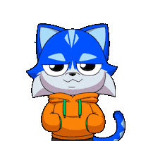What You Doing Cat Sticker by Toshithecat