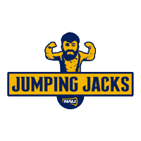 Naujumpingjacks Sticker by NAU Athletics